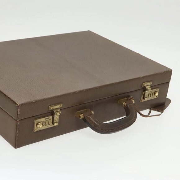 GUCCI Trunk Leather Brown Gold - Picture 6 of 14